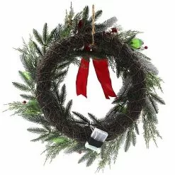 St. Nicholas Square® Artificial White Red Berry Greenery Wreath -Nichola Home Decor Shop unnamed file 76