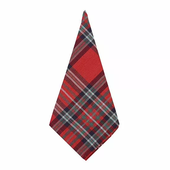 St. Nicholas Square® Tartan Plaid Dinner Napkin 4-pk. 2 St. Nicholas Square® Tartan Plaid Dinner Napkin 4-pk. - Image 2