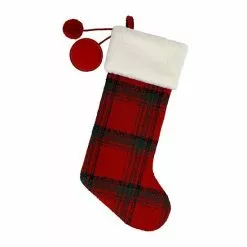 St. Nicholas Square® Plaid Monogram Christmas Stocking -Nichola Home Decor Shop unnamed file 780