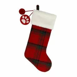 St. Nicholas Square® Plaid Monogram Christmas Stocking -Nichola Home Decor Shop unnamed file 782