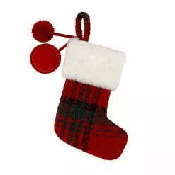 St. Nicholas Square® Mini Plaid Christmas Stocking Pet -Nichola Home Decor Shop unnamed file 791