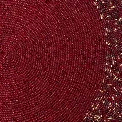 St. Nicholas Square® Beaded Red Placemat -Nichola Home Decor Shop unnamed file 821