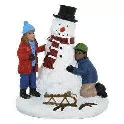 St. Nicholas Square® Village Children With Snowman