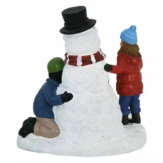 St. Nicholas Square® Village Children With Snowman 2 St. Nicholas Square® Village Children With Snowman - Image 2