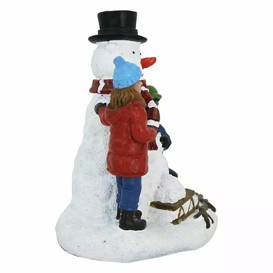 St. Nicholas Square® Village Children With Snowman 3 St. Nicholas Square® Village Children With Snowman - Image 3