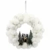 St. Nicholas Square® LED Pom Pom Wreath