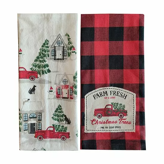St. Nicholas Square® Farm Fresh Truck Tea Towel 2-pk. 1 St. Nicholas Square® Farm Fresh Truck Tea Towel 2-pk.