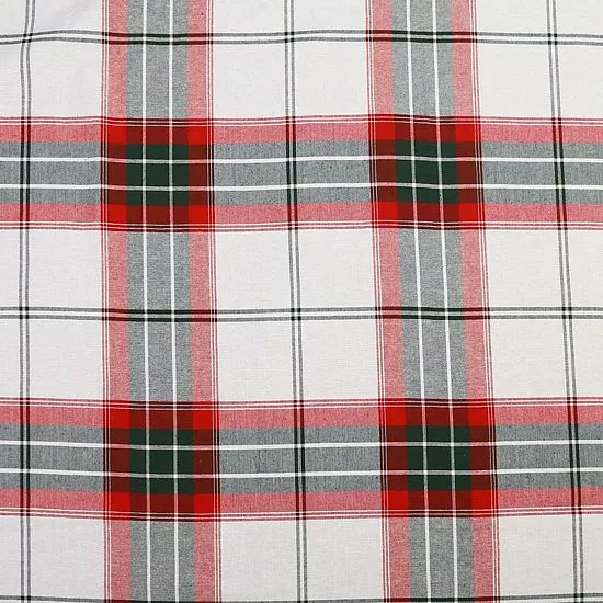 St. Nicholas Square® White Farmhouse Plaid Dinner Napkin 4-pk. 4 St. Nicholas Square® White Farmhouse Plaid Dinner Napkin 4-pk. - Image 4